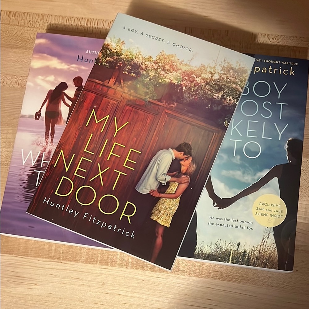 My Life Next Door by Huntley Fitzpatrick BUNDLE -- trilogy young adult romance